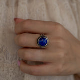 Lapis Lazuli Ring ~ Sterling Silver 925 ~ MR340