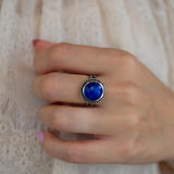 Lapis Lazuli Ring ~ Sterling Silver 925 ~ MR340