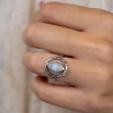 Moonstone Ring ~ Sterling Silver 925 ~ MR342