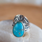 Jand Ring ~ Turquoise ~ Sterling Silver 925 ~ SMR172