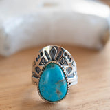 Jand Ring ~ Turquoise ~ Sterling Silver 925 ~ SMR172