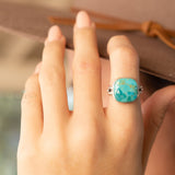 Alice Ring ~ Turquoise ~ Sterling Silver 925 ~ MR259