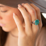 Alice Ring ~ Turquoise ~ Sterling Silver 925 ~ MR259
