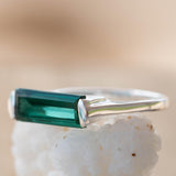 Carine Ring ~ Green Tourmaline Hydro ~ Sterling Silver 925 ~MR231