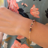 Tourmaline Bracelet ~ Gold Filled or Sterling Silver 925 ~ Handmade ~ Hippie ~Bohemian ~Jewelry ~Stackable MB016