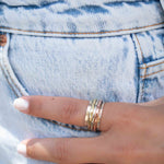 Meditation Ring ~ Spinner Ring~ Spinning ~ Yoga~ Anxiety ~ Anti Stress ~ Thin Band ~ Sterling Silver 925 ~Handmade ~Copper ~Bronze ~MS029