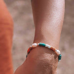 Colored Jade & Pearl Bracelet ~ Gold Filled or Sterling Silver 925 ~ Handmade ~ Hippie ~Bohemian ~Jewelry ~Stackable ~Gemstone ~MB0