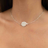 Baroque Coin Pearl Necklace ~ Gold Filled or Sterling Silver ~ Dainty ~ Gold Filled ~Minimalist ~Delicate ~Layered M