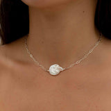Baroque Coin Pearl Necklace ~ Gold Filled or Sterling Silver ~ Dainty ~ Gold Filled ~Minimalist ~Delicate ~Layered M