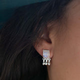 Delicate Moonstone Earrings ~ Sterling Silver 925 or Gold Plated over Sterling Silver ~ Gemstone ~ Post ~ Stud ~Handmade ~ Jewelry ~ ME229