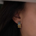 Delicate Labradorite Earrings ~ Sterling Silver 925 or Gold Plated over Sterling Silver ~ Gemstone ~ Post ~ Stud ~Handmade ~ Jewelry ME228