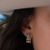 Delicate Labradorite Earrings ~ Sterling Silver 925 or Gold Plated over Sterling Silver ~ Gemstone ~ Post ~ Stud ~Handmade ~ Jewelry ME228