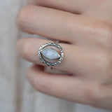 Moonstone Ring ~ Sterling Silver 925 ~ Handmade ~ Gemstone ~ Statement ~ Everyday ~ Hippie ~Bohemian~June Birthstone~MR342