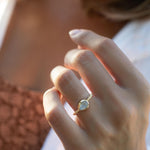 Moonstone Ring~ Gold Plated over Sterling Silver 925 ~ Handmade ~ Gemstone ~ Hippie ~Bohemian~June Birthstone~MR351