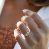 Moonstone Ring~ Gold Plated over Sterling Silver 925 ~ Handmade ~ Gemstone ~ Hippie ~Bohemian~June Birthstone~MR351