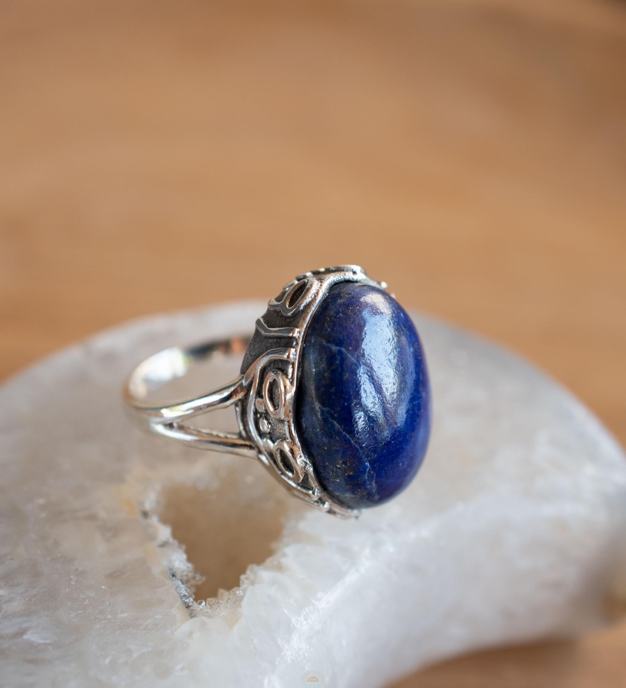 Lapis Lazuli Ring ~ Sterling Silver 925 ~ Handmade ~ Gemstone ~ Everyday ~Solitaire ~Hippie ~Bohemian ~MR339