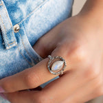 Moonstone Ring ~ Sterling Silver 925 ~ Handmade ~ Gemstone ~ Statement ~ Everyday ~ Hippie ~Bohemian~June Birthstone~MR342