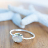 Moonstone Ring~ Sterling Silver 925 ~ Handmade ~ Gemstone ~ Hippie ~Bohemian~June Birthstone~MR346