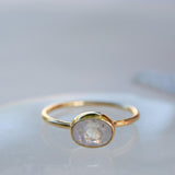 Moonstone Ring~ Gold Plated over Sterling Silver 925 ~ Handmade ~ Gemstone ~ Hippie ~Bohemian~June Birthstone~MR345