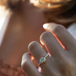 Moonstone Ring~ Gold Plated over Sterling Silver 925 ~ Handmade ~ Gemstone ~ Hippie ~Bohemian~June Birthstone~MR351