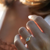 Moonstone Ring~ Gold Plated over Sterling Silver 925 ~ Handmade ~ Gemstone ~ Hippie ~Bohemian~June Birthstone~MR351