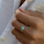 Turquoise Ring ~ Gemstone ~ Natural ~ Sterling Silver 925~ Jewelry ~ Handmade ~ December Birthstone MR348