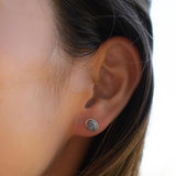 Delicate Moonstone Earrings ~ Sterling Silver 925 ~ Gemstone ~ Post ~ Stud ~Handmade ~ Jewelry ~ Gift For Her ~ Maresia ME017