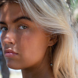 Tahitian Pearl Earrings ~ 14k Gold Filled ~ Threader earrings ~ Jewelry ~ Natural ~ Organic ~ Everyday ~ ME226