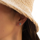 Delicate Moonstone Earrings ~ Sterling Silver 925 ~ Gemstone ~ Post ~ Stud ~Handmade ~ Jewelry ~ Gift For Her ~ Maresia ME017