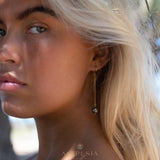 Tahitian Pearl Earrings ~ 14k Gold Filled ~ Threader earrings ~ Jewelry ~ Natural ~ Organic ~ Everyday ~ ME226