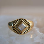 Moonstone Ring ~ 18k Gold Plated ~ Jewelry ~ Handmade ~ Boho ~ Natural gemstone ~ MR359