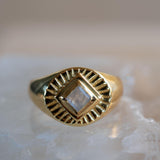 Moonstone Ring ~ 18k Gold Plated ~ Jewelry ~ Handmade ~ Boho ~ Natural gemstone ~ MR359