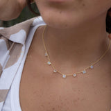 Moonstone Necklace ~ Gold Plated 18k ~ Jewelry ~ Gift For Her ~ Minimalist~ Handmade~ Thin Chain~ Delicate ~Layered ~ MN200