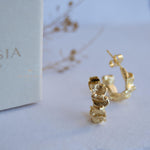 Delicate small hoop Earrings ~ Stud ~ Jewelry ~ 18k Gold Plated ~ Minimalist Everyday ~ Gift for Her ~ Boho ~ Hippie ~ ME034