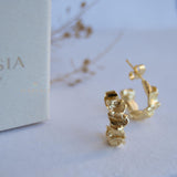 Delicate small hoop Earrings ~ Stud ~ Jewelry ~ 18k Gold Plated ~ Minimalist Everyday ~ Gift for Her ~ Boho ~ Hippie ~ ME034