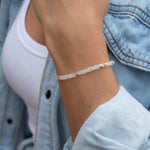 Moonstone Bracelet ~ Gold Plated 18k ~ Handmade ~ Hippie ~Bohemian ~Jewelry ~Stackable MB065