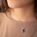 Copper Turquoise Necklace ~ Sterling Silver ~ MN173B