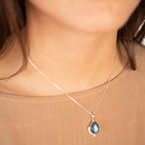 Copper Turquoise Necklace ~ Sterling Silver ~ MN173B