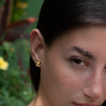 Moonstone Earrings ~ Stud ~ Jewelry ~ 18k Gold Plated ~ Natural ~ Minimalist Everyday ~ Gift for Her ~ Boho ~ Hippie ~ ME083