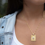 Moonstone & Labradorite Necklace ~ Charm ~ Gold plated 18k ~ Bohemian ~ Statement necklace ~ MN197