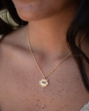 Moonstone, Copper Turquoise or Labradorite Necklace ~ Charm ~ Gold plated 18k ~ Bohemian ~ MN199