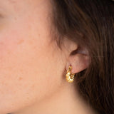 Delicate small hoop Earrings ~ Jewelry ~ 18k Gold Plated ~ Minimalist Everyday ~ Gift for Her ~ Boho ~ Hippie ~ ME045
