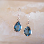 Iolite hydro Tear Drop Earrings ~ Jewelry ~ 18k Gold Plated or Silver Plated~ Natural ~ Minimalist Everyday ~ Gift for Her ~ Boho ME198A