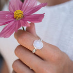 Moonstone Ring~ Sterling Silver 925 ~ Handmade ~ Gemstone ~ Hippie ~Bohemian~June Birthstone~MR376