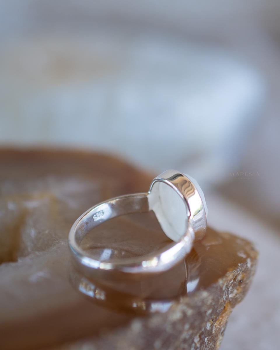 Moonstone Ring~ Sterling Silver 925 ~ Handmade ~ Gemstone ~ Hippie ~Bohemian~June Birthstone~MR376