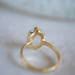 Golden rutilated quartz ~ Gold Ring ~ Delicate ~ 18k Gold Plated ~ Handmade ~ Gemstone ~ Statement ~ Everyday ~ Hippie ~Bohemian~ MR362