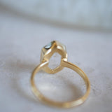 Golden rutilated quartz ~ Gold Ring ~ Delicate ~ 18k Gold Plated ~ Handmade ~ Gemstone ~ Statement ~ Everyday ~ Hippie ~Bohemian~ MR362