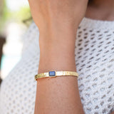 Labradorite Adjustable Bracelet ~ Gold Plated 18k ~ Handmade ~ Hippie ~Bohemian ~Jewelry ~Gemstone ~Body MB085