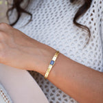 Labradorite Adjustable Bracelet ~ Gold Plated 18k ~ Handmade ~ Hippie ~Bohemian ~Jewelry ~Gemstone ~Body MB085