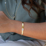 Moonstone Adjustable Bracelet ~ Gold Plated 18k ~ Handmade ~ Hippie ~Bohemian ~Jewelry ~Gemstone ~Body MB083